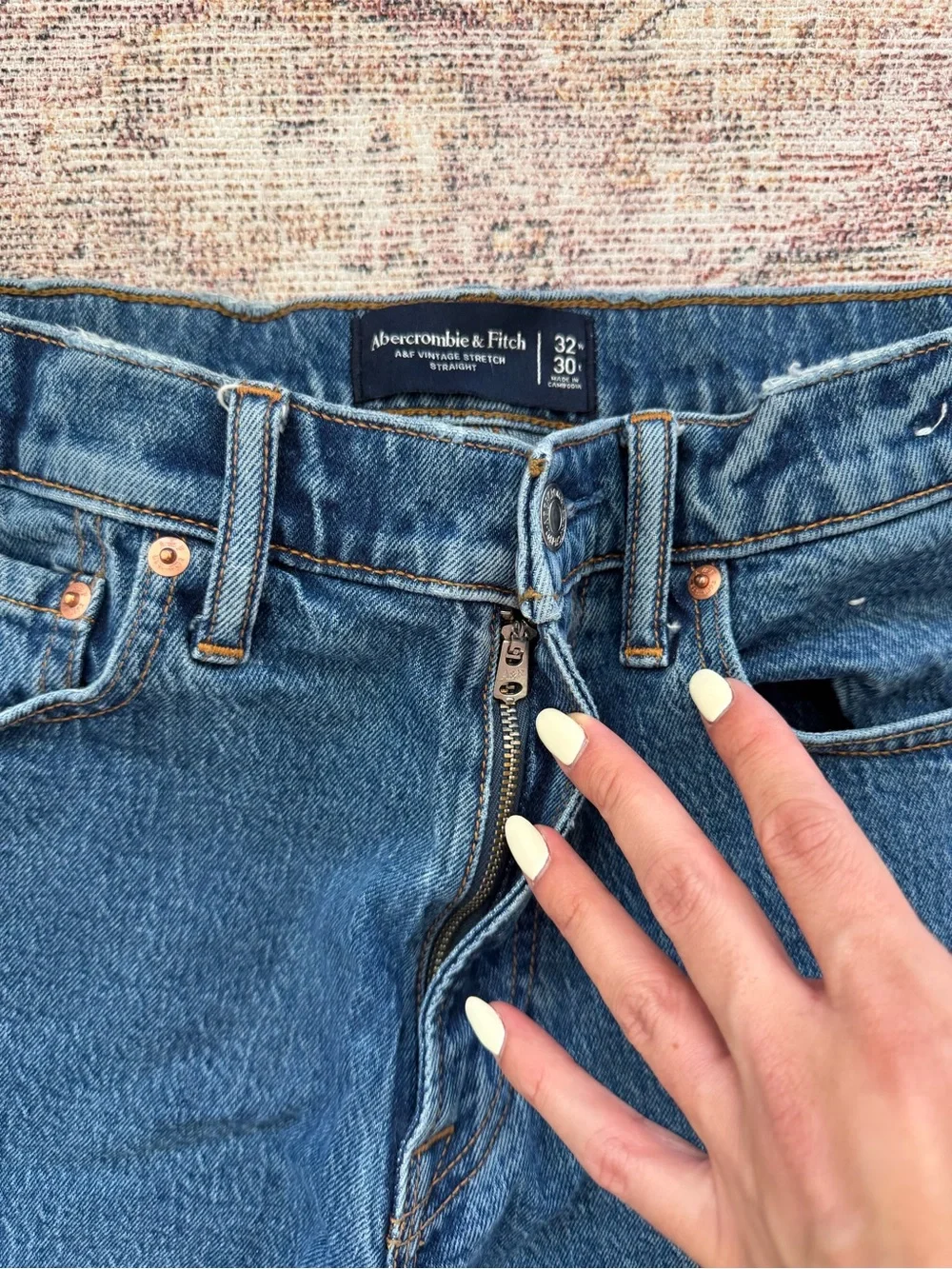 Abercrombie & Fitch Vintage Stretch Straight Jean